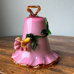 Antique 19th Century Victorian Stevens and Williams Glass Bell